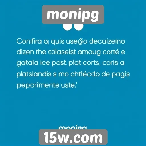 Feedback de usuários sobre o monipg